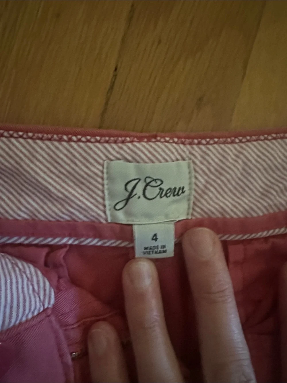 J. Crew Coral Pink Cotton Chino Shorts